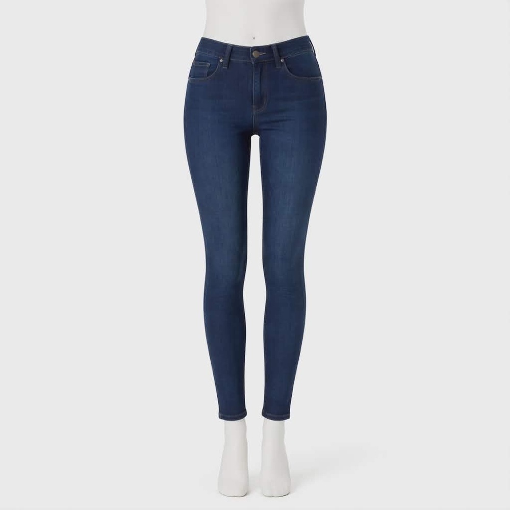NWT Size 29 M.i.h Jeans in Blue Noir the Bridge style with shredding at the knee